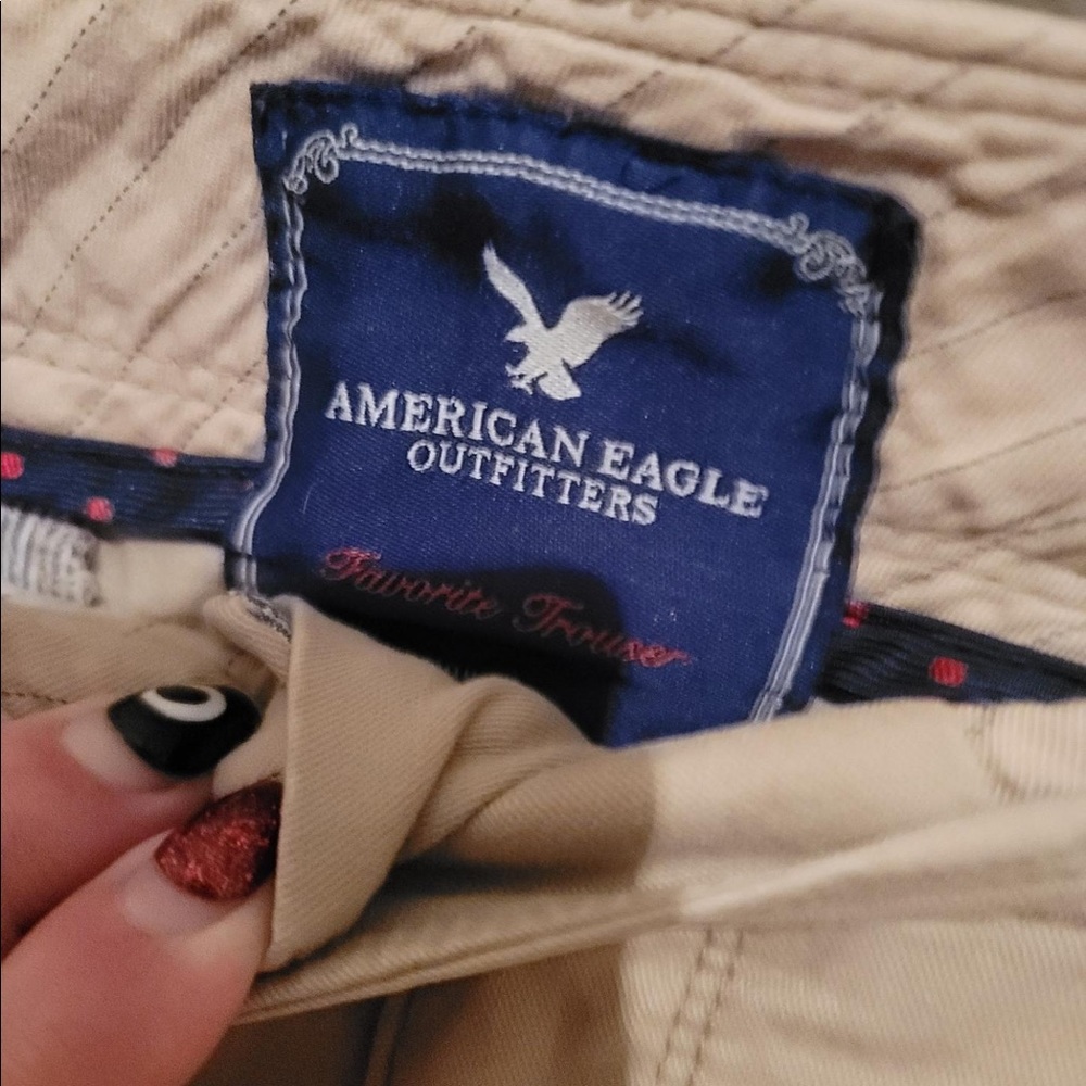 American Eagle Khakis Size 6 Long - image 2